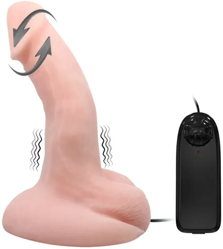 BAILE - Realistischer Dildovibrator mit Rotationsfunktion