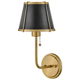 Elstead Lighting Clarke (HK-CLARKE1-BR-BK) Schwarz/Messing