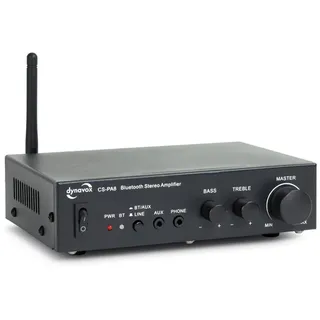 Mini WIFI HiFi Endstufe Verstärker, Bluetooth 5.0 Schwarz, 2x 15W RMS, Fitness