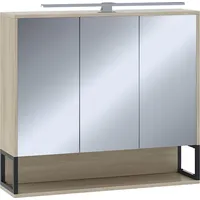 Vicco Badspiegelschrank Vionna, 80 x 71.5 cm mit LED-Licht