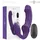 Intense Intense, - Jill Doppelvibrator 20 cm Lila Fernbedienung