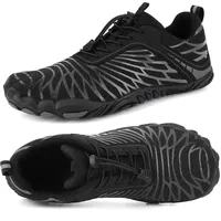 RUYI Barfußschuhe Damen Herren Barfussschuhe Minimalistische Traillaufschuhe Atmungsaktiv Walkingschuhe mit Breiter Zehenbox & Zero-Drop Sohle - Unterstützt einen Gesunden Gang - 45 EU