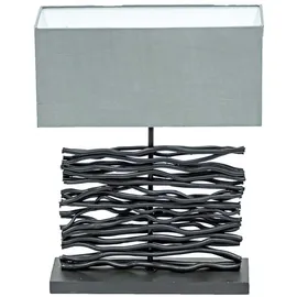 GLOBO Tischleuchte Schwarz Grau