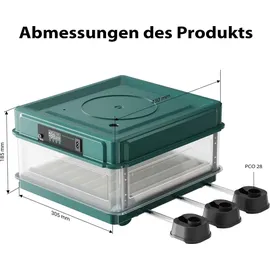 fudajo Vollautomatischer Flächenbrüter für 30 Eier 40 W
