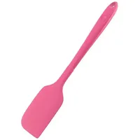 KOCHBLUME Design-Teigschaber L | Premium-Silikon & BPA frei| Hitzebeständig | Spülmaschinenfest | 30cm | Farbe: pink