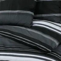 VidaXL Bettwäsche-Set Schwarz und Weiß 240x220 cm Baumwolle