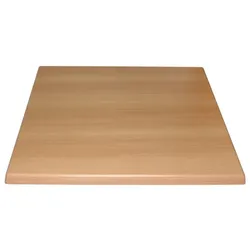 Bolero Tischplatte quadratisch in Buchen Optik und 700x700x30mm