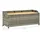 vidaXL Gartenbank mit Stauraum 120 cm Poly Rattan Grau