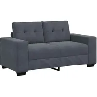 vidaXL Zweisitzer-Sofa Dunkelgrau 120 cm Samt