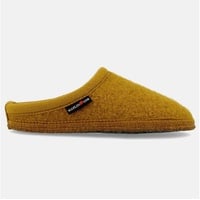 HAFLINGER Walktoffel Alaska Wolle Filzpantoffel Hausschuh Senf, Gr. 37 - 37 EU