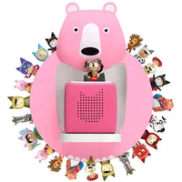 Xozoyo für Tonie Regal Tonies Regal Toniebox Regal Hängemontage für TonieBox Tonie Regal Mädchen ü 30-48 Figuren Bärenform Regale für Kinderzimmer,Babyzimmer (Rosa)