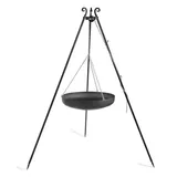 Natur24 Wok am Dreibein 60 cm Rohstahl schwarz