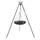 Natur24 Wok am Dreibein 60 cm Rohstahl schwarz
