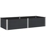 vidaXL Hochbeet 250 x 100 x 54 cm Schwarz