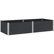 vidaXL Hochbeet 250 x 100 x 54 cm Schwarz