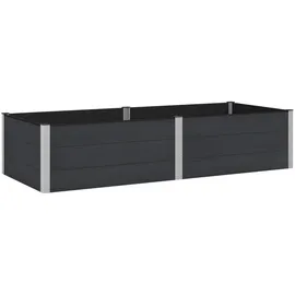 vidaXL Hochbeet 250 x 100 x 54 cm Schwarz