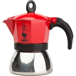 Bialetti Moka Induction 2 Tassen rot/silber