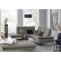 W.Schillig Ecksofa W.SCHILLIG "broadway, Designsofa, mit tollem Sitzkomfort, L-Form", grau (grau s22), B:284cm H:94cm T:224cm, Flachgewebe S22 (100% Polyester), Sofas, Ecksofa, Sitztiefenverstellung, Kopfteil- & Seitenteilverstellung, Breite 284cm