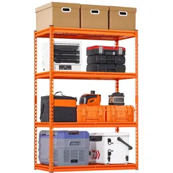 VEVOR Lagerregale Steckregal Schwerlastregal Kellerregal 508x1016x1524mm Orange