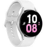 Silver 44 mm LTE Sport Band White