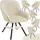Tectake Drehbarer Armlehnstuhl Snug Polyester creme 6er Set