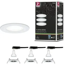 Paulmann Einbauleuchte 3er Set rund 3x6,5W 4000K Weiß matt