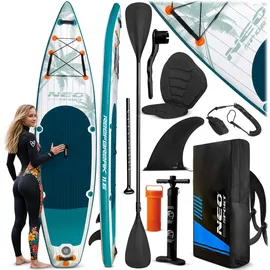 Neo-Sport SUP Board Set 350 x 81 x 15 cm blau