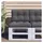 vidaXL Palettenkissen 60 x 40 x 12 cm anthrazit 1 St.