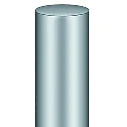 Magnetplatte, KCM 50 /H, abgerundet, edelstahl