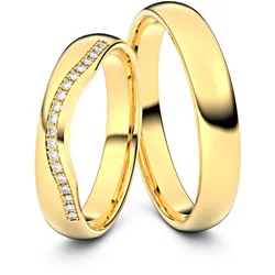 Trauringe Kirchhain 585er Gelbgold - 8042