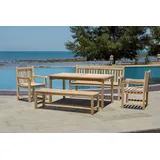Möbilia Teak Sitzgruppe 5-tlg. natur