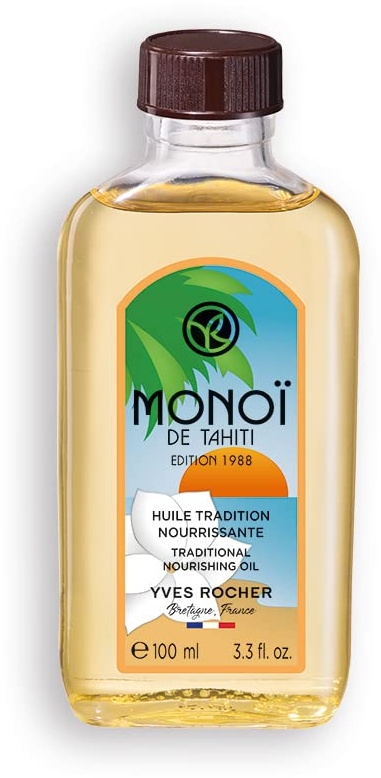 Yves Rocher Monoï Traditionelles Pflege-Öl Collector 100 ml | pflegendes Feuchtigkeitsöl für Haut & Haare mit sommerlichem Duft