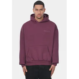 dropsize HEAVY OVERSIZE EMBO HOODIE - Rot