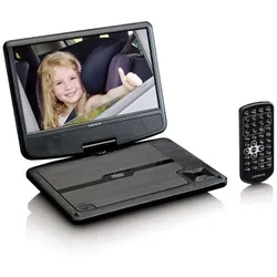 22,9 cm (9 Zoll) Tragbarer DVD-Player CD, DVD, DVD+R, DVD+RW, DVD-R, DVD-RW DVP-901BK 