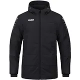 Jako Team Coachjacke mit Kapuze Herren schwarz S