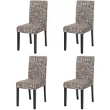 MCW Esszimmerstuhl Littau Textil grau 4er Set