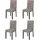 MCW Esszimmerstuhl Littau Textil grau 4er Set