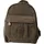 Jennifer Jones Leather Bag Street Rucksack Crinkle Nylon Braun