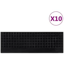 vidaXL Stufenmatten 10 Stk. 25x75 cm Gummi