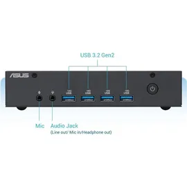 Asus Mini-PC PN43-SN100AD 2023 4K Ultra HD Intel N100 3,4 GHz 4 GB RAM 128 GB SSD Intel UHD Graphics Windows 11 Pro