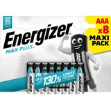 Energizer Max Plus Micro (AAA)-Batterie Alkali-Mangan 1.5 V 8 St.