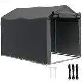 ComfortXL Fahrradgarage, Dunkelgrau, Metall, 157x165x220 cm, Aufbewahrung & Schutzhüllen, Fahrradgaragen