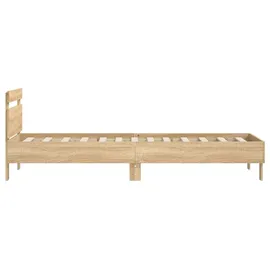 vidaXL Bettgestell mit Kopfteil Sonoma-Eiche 80 x 200 cm Holzwerkstoff