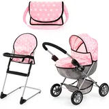 Bayer Puppenwagen Set, rosa«,