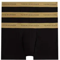 Tommy Hilfiger für Herren. UM0UM03411 3er-Set Trunk Signature-Slips schwarz (L), Heimtextilien, Baumwolle
