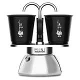 Bialetti Mini Express Induction 2 Tassen Schwarz