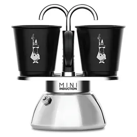 Bialetti Mini Express Induction 2 Tassen Schwarz