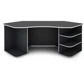 byLIVING Schreibtisch Thanatos Anthrazit / Weiß