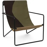 Ferm Living - Desert Lounge Chair, schwarz / dune
