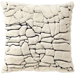 Dutch Decor Kissenhülle 'Rodin' 45 x 45 cm Tofu - Beige